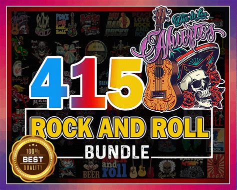 Https Svgpackages Combo Rock And Roll Png Bundle Rock N