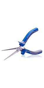 Speedwox Mini Needle Nose Pliers Smooth Flat Jaws With Spring Craft