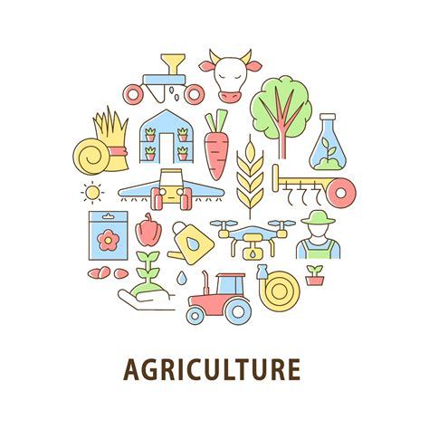 Agriculture abstract color concept layout with headline 2226725 Vector Art at Vecteezy