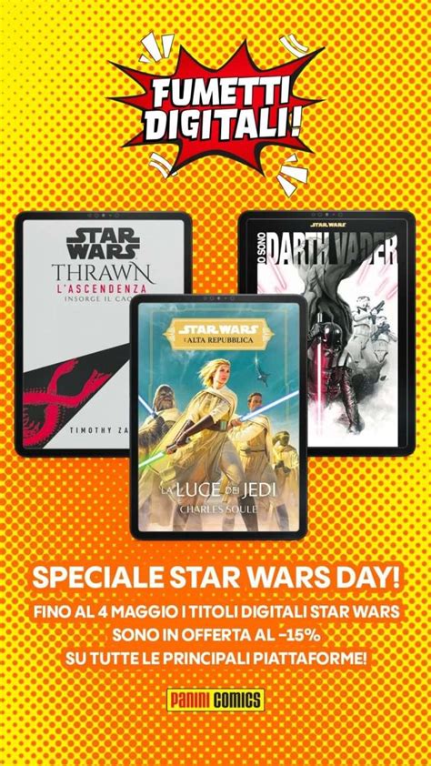 Panini Comics Romanzi E Fumetti E Book Scontati Per Il May The 4th