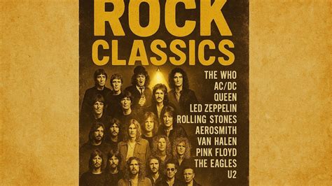 Classic Rock Timeless Legends Nonstop Anthems 70s 80s 90s | Guns N ...