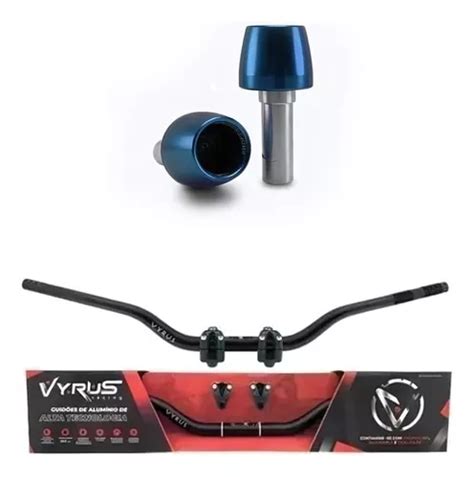 Kit Guidão Vyrus Oxxy Naked Peso Xj Hornet Cbtwister Mt Parcelamento sem juros