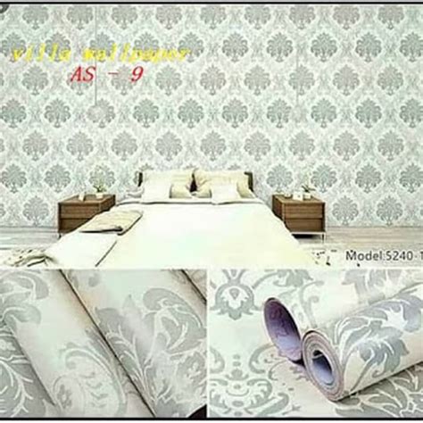 Dinding Sticker Motif Batik Silver X Wallpaper Teahub Io