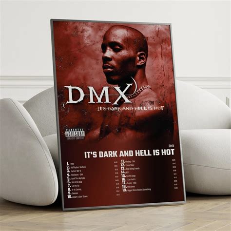 Dmx It S Dark And Hell Is Hot Album Cover Poster Wall Etsy