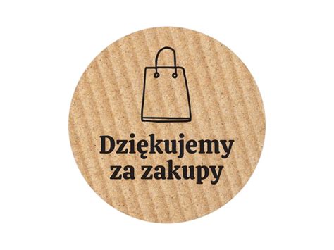 Naklejki Okr G E Kraft Dzi Kujemy Za Zakupy