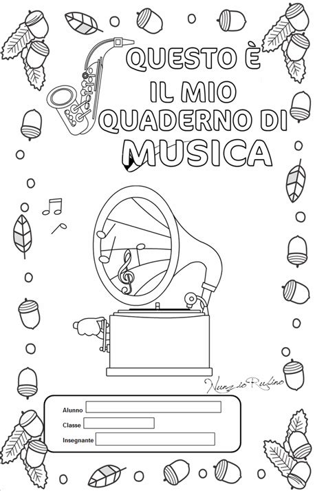 Copertina Quaderno Di Musica