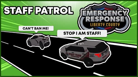 Roblox ER LC Liberty County Roleplay River City Roleplay STAFF Patrol