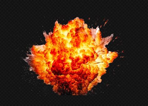 Premium Psd Fire Explosion Isolated Transparency Background