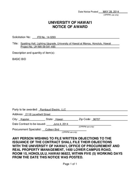 Fillable Online Notice To Bidders Invitation For Bids Ifb No Fax