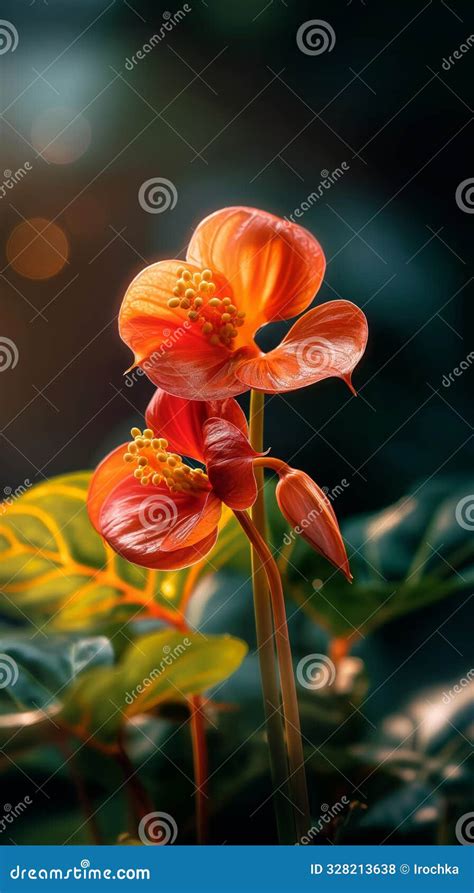 vibrant orange flower  bloom stock photo image  orange lush