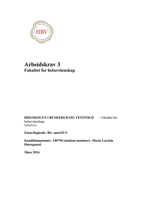 Arbeidskrav Studocu