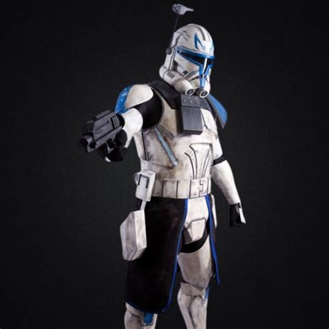 Captain Rex Phase 2 Custom Full Body Wearable Armor With Helmet 3D