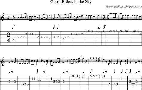 Guitar Tab And Sheet Music For Ghost Riders In The Sky