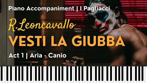 VESTI LA GIUBBA Leoncavallo Piano Accompaniment I PAGLIACCI