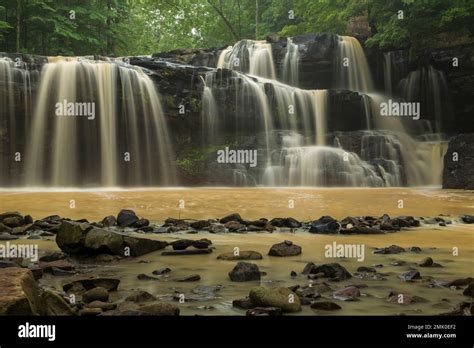 Brush Creek Waterfall Stock Photo Alamy