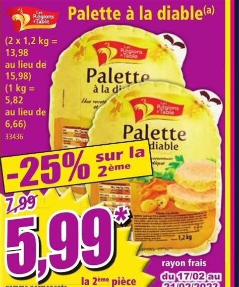 Promo Palette La Diable Chez Norma