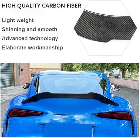 Jcing Carbon Fiber Trunk Spoiler Fits For Toyota Supra Mk Gr A A