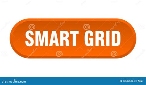 Smart Grid Button Rounded Sign On White Background Stock Vector