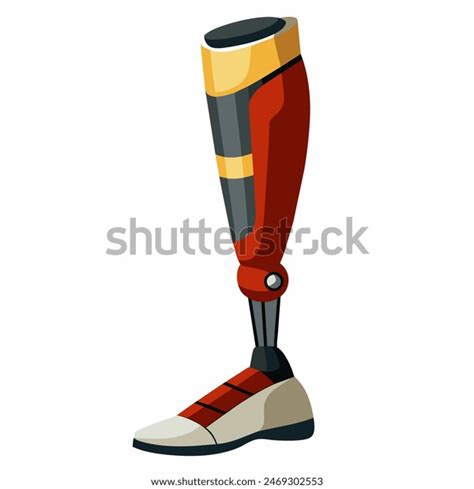 Prosthetic Leg Modern Design Vibrant Colors Stock Vector (Royalty Free ...