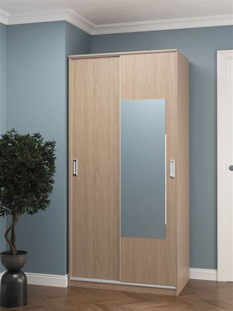 Шкаф-купе Balance (1000) 2D (дуб сонома) | Ами Мебель