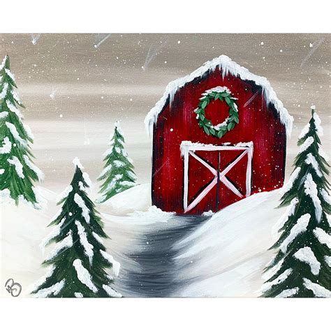 Christmas Barn | Captured on Canvas