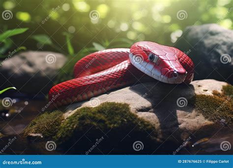 Snake Captured Shot In Nature Stock Illustration Illustration Of