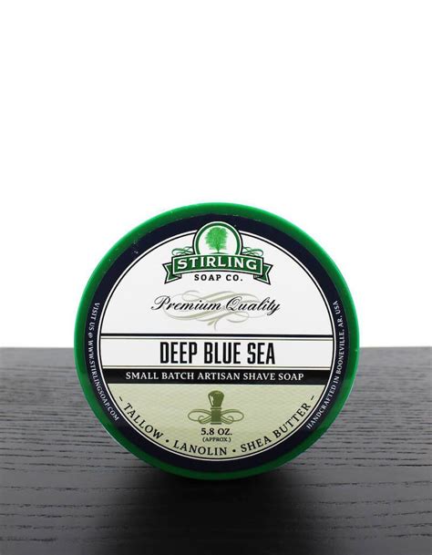 Stirling Soap Company Shaving Soap Deep Blue Sea West Coast Shaving