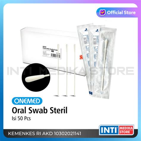 Jual ONEMED Oral Swab Steril Disposable Flocked Swab Oro Kota