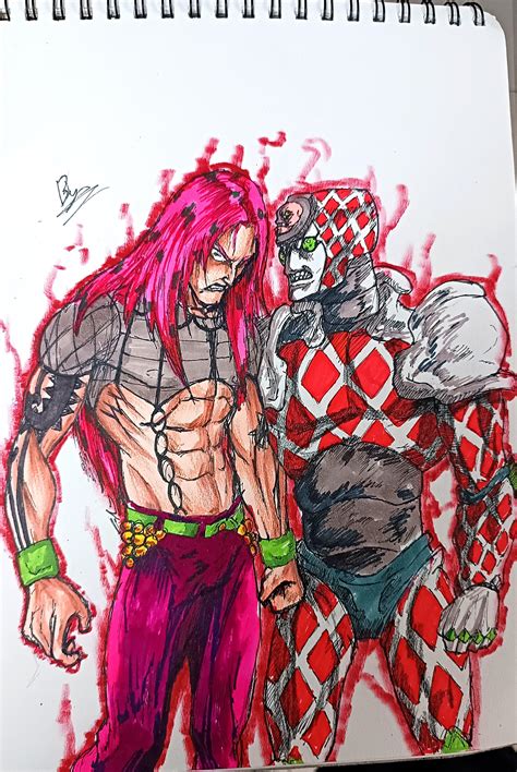 Diavolo & King Crimson fan-art by me! : r/StardustCrusaders