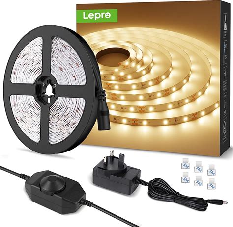 Lepro Warm White Led Strip Light M Leds Lm Dimmable Led Tape