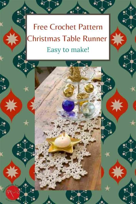 Free Crochet Pattern Christmas Table Runner