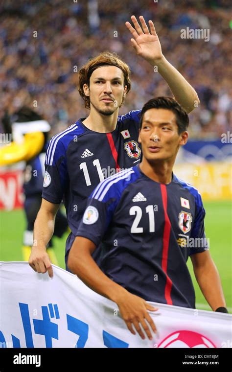 Saitama Japan L To R Mike Havenaar JPN Tomoaki Makino JPN