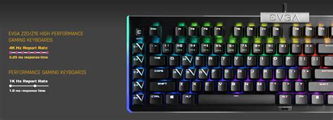 EVGA Z20 RGB Mechanical Gaming Keyboard - LK Light Strike Optical ...
