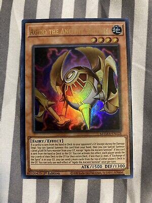 Yugioh Agido The Ancient Sentinel MAMA EN028 Ultra Rare 1st Edition EBay