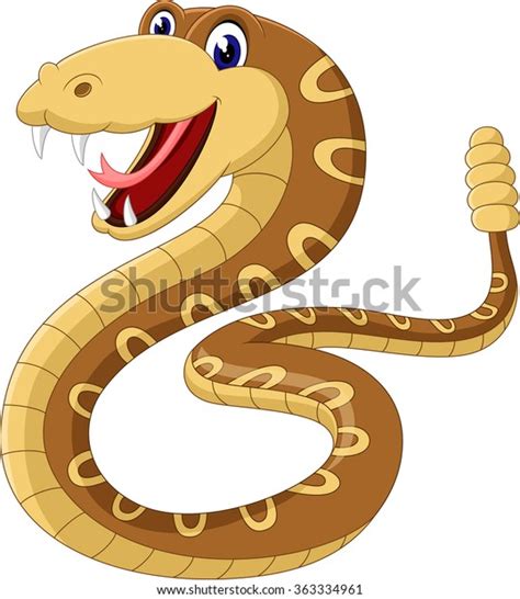 Cartoon Rattlesnake Stock Vector Royalty Free 363334961