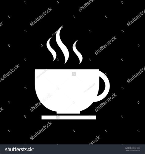 Hot Coffee Icon Illustration Design Stock Vector Royalty Free 409521886 Shutterstock