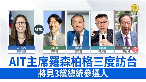 Ait主席羅森柏格三度訪台 將見3黨總統參選人 新唐人亞太電視台