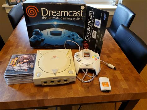 Sega dreamcast console With 6 Games and controller + Box - iCommerce on Web