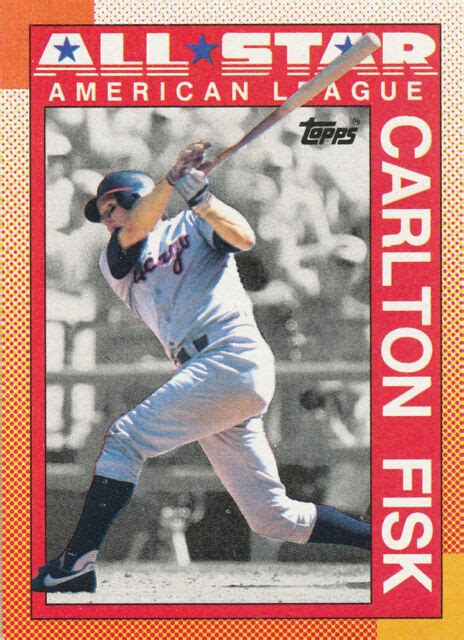 1990 Topps All Star 392 Carlton Fisk For Sale Online Ebay