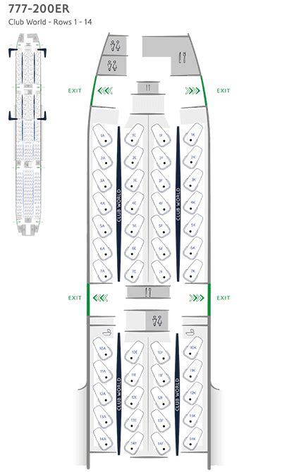 British Airways Boeing 777 Business Class Seat Map | Elcho Table