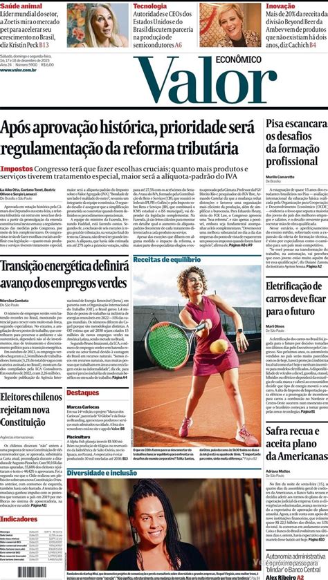 Capa Valor Econômico