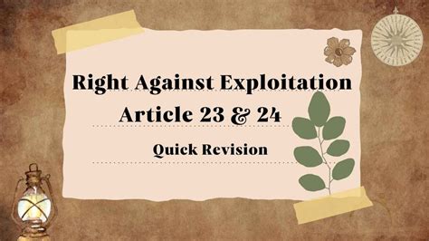 Right Against Exploitation