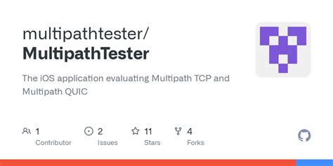 Github Multipathtestermultipathtester The Ios Application