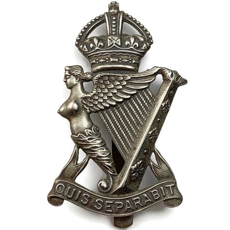 Ww Royal Irish Rifles Regiment Cap Badge