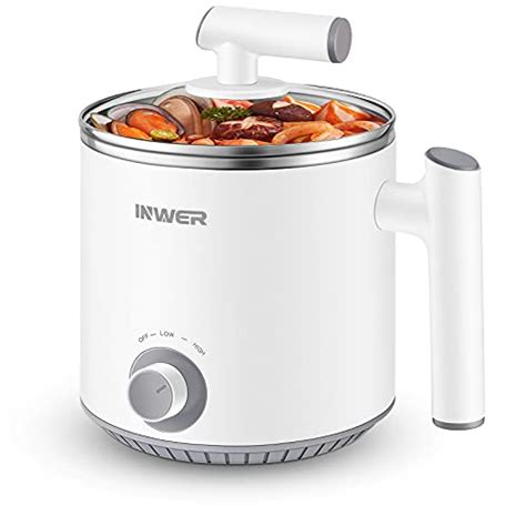 Inwer Electric Hot Pot 1 6l Rapid Mini Ramen Cooker Stainless Steel