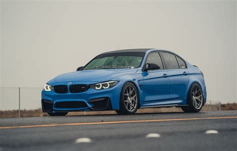 Wallpaper BMW, Blue, Front, BMW M3, Road for mobile and desktop ...