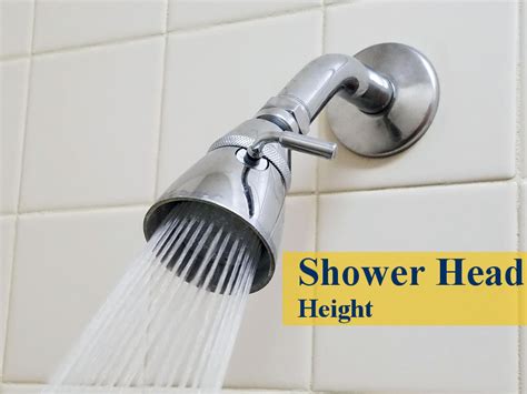 What Is The Standard Shower Head Height Finest Bathroom