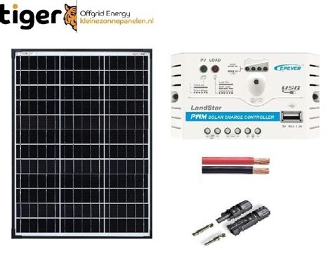 60 Watt Zonnepaneel Set Monokristal 700x510 Mm Set