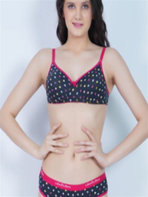 Buy LADYLAND Pack Of 3 Printed Cotton Full Coverage Padded Lingerie Set Lingerie Set For Women