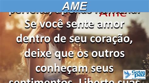 Ame Udio Gotasdepaz Mensagens Edificantes Gotas De Pazgotas De Paz